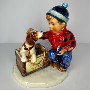 1961 Norman Rockwell Boy With Dog/Dog For Sale Porcelain Figurine Goebel Germany